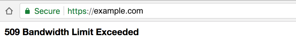 How To Fix the 509 Bandwidth Limit Exceeded Error